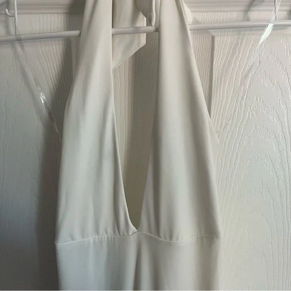 NWT Nookie Maxi Dress White Illegal Halter Sleeveless Gown Bridal Wedding sz S - Picture 3 of 12